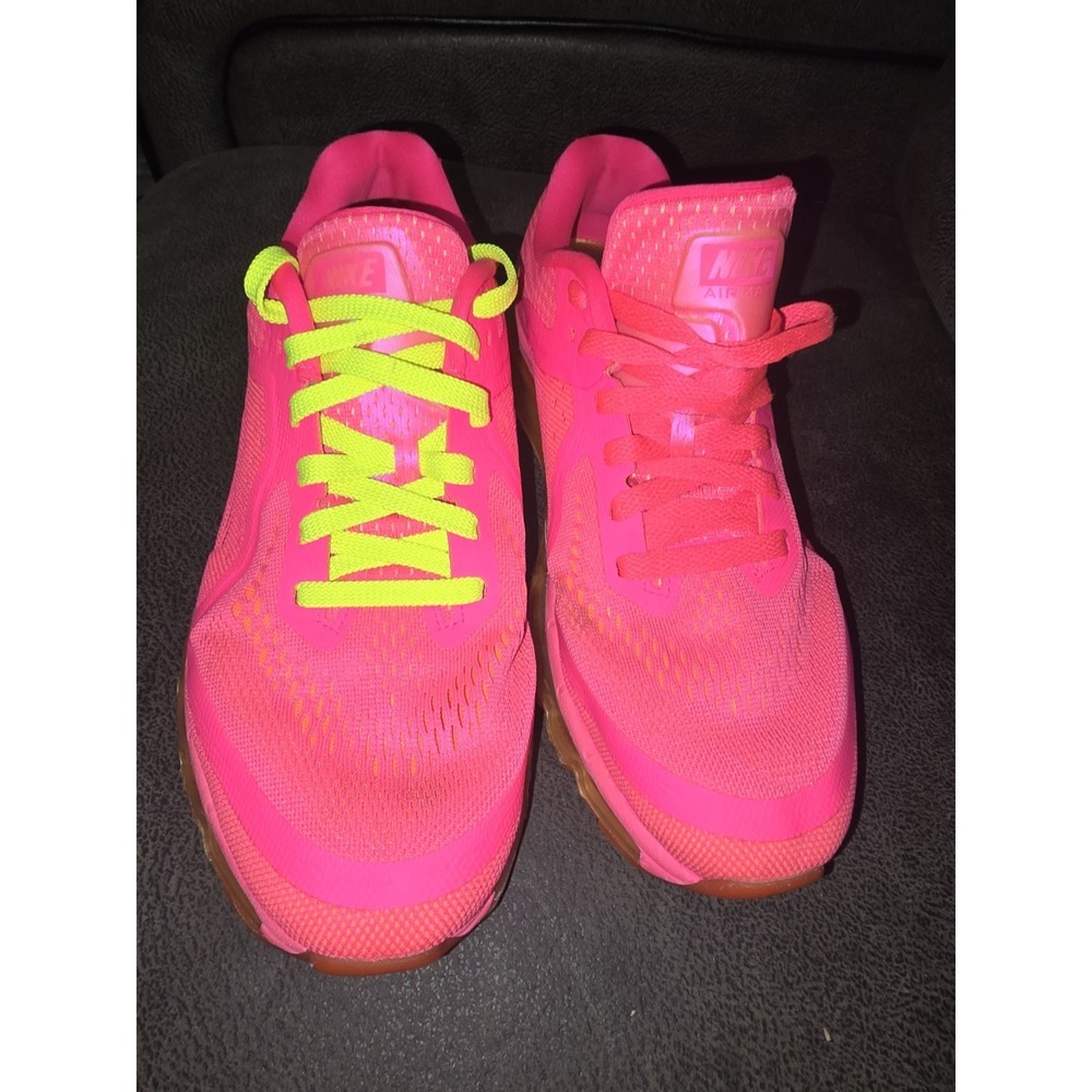 2014 Nike Air Max 2014 Hyper Pink/Peach Cream/Mango Running Shoes! Size 10